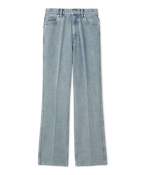 FURFUR（ファーファー）の「リボンステッチセミフレアデニムパンツ（デニムパンツ・レディース・ブラウン/ブラック/サックスブルー・0/1）」の3枚目の写真