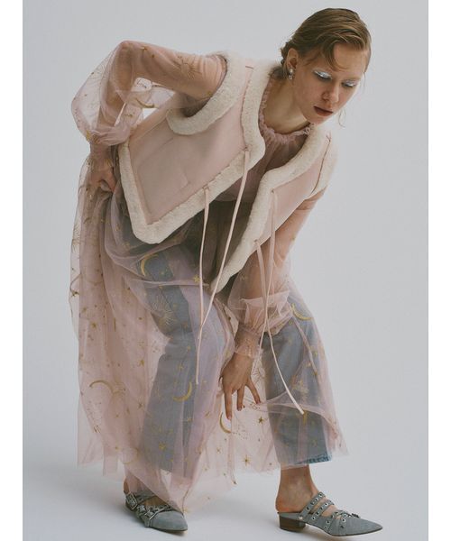 FURFUR（ファーファー）の「リボンステッチセミフレアデニムパンツ（デニムパンツ・レディース・ブラウン/ブラック/サックスブルー・0/1）」の13枚目の写真