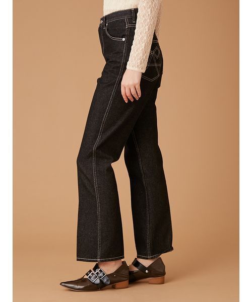 FURFUR（ファーファー）の「リボンステッチセミフレアデニムパンツ（デニムパンツ・レディース・ブラウン/ブラック/サックスブルー・0/1）」の16枚目の写真