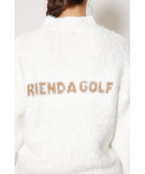 RIENDA GOLF(リエンダゴルフ)の「【RIENDA GOLF】フェイクレザーロゴシャギーニットトップス 秋服 冬服(ニット/セーター・レディース・アイボリー/ピンク/ブルー・SMALL/MEDIUM)」の19枚目の写真