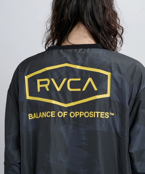 RVCA(ルーカ)の「RVCA メンズ GRANT PUFFER REVERSIBLE CR トレーナー 【2025年秋冬モデル】/ルーカリバーシブルスウェットトレーナー(SET UP・セットアップ可能・空港コーデ)(スウェット・メンズ・ブラウン系カモフラージュ/ブラック/ブラック系その他・X-LARGE/LARGE/MEDIUM/SMALL)」の14枚目の写真