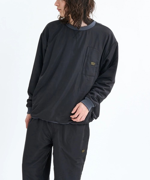 RVCA(ルーカ)の「RVCA メンズ GRANT PUFFER REVERSIBLE CR トレーナー 【2025年秋冬モデル】/ルーカリバーシブルスウェットトレーナー(SET UP・セットアップ可能・空港コーデ)(スウェット・メンズ・ブラウン系カモフラージュ/ブラック/ブラック系その他・X-LARGE/LARGE/MEDIUM/SMALL)」の21枚目の写真