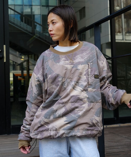 RVCA メンズ GRANT PUFFER REVERSIBLE CR トレーナー 【2025年秋冬