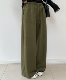フェイクスエードワイドパンツ