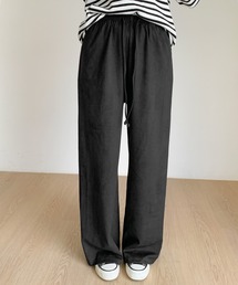フェイクスエードワイドパンツ