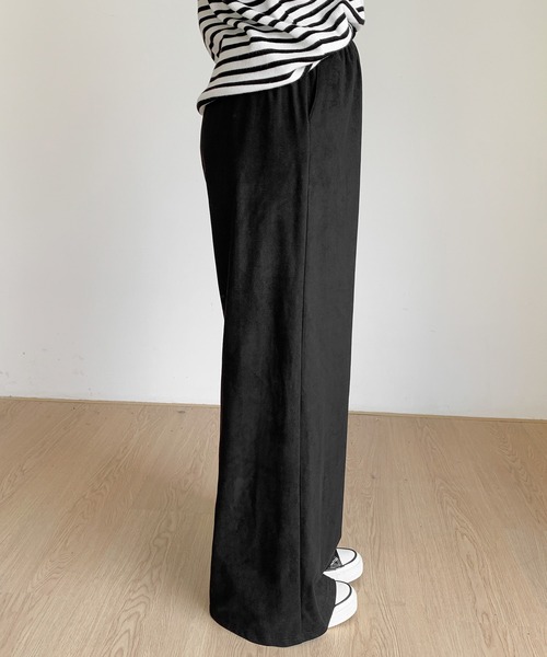 by LEGNA(バイレグナ)の「フェイクスエードワイドパンツ(その他パンツ・レディース・クリーム/カーキ/ブラック/キャメル/ダークブラウン・LARGE/MEDIUM)」の7枚目の写真