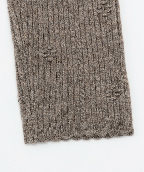 petit main（プティマイン）の「【リンク/フワもちっと】ニットハナレギンス（レギンス/スパッツ・キッズ・ライトピンク/ブラック/ブラウン/オフホワイト/モカ・110cm/120cm/80ｃｍ/90cm/100cm/130cm）」の12枚目の写真