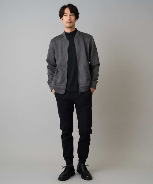a.v.v(アーヴェヴェ)の「カチオンストレッチモックネックスTシャツ〈ON/OFF SERIES〉(Tシャツ/カットソー・メンズ・チャコールグレー/ブラック・50/48/46/44)」の4枚目の写真
