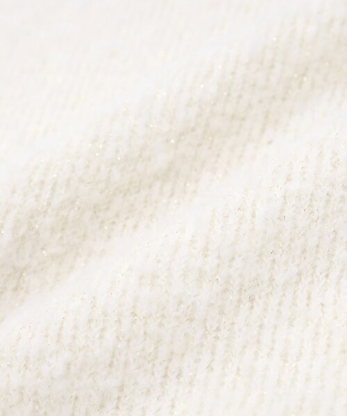 DRESKIP（ドレスキップ）の「【S-LL】ほんのりラメで華やか ふわふわハイネックニット（ニット/セーター・レディース・オフホワイト/スモーキーグリーン系/ライトグレー/ピンク系・01/02/03/04）」の16枚目の写真