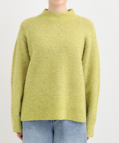 DRESKIP（ドレスキップ）の「【S-LL】ほんのりラメで華やか ふわふわハイネックニット（ニット/セーター・レディース・オフホワイト/スモーキーグリーン系/ライトグレー/ピンク系・01/02/03/04）」の21枚目の写真