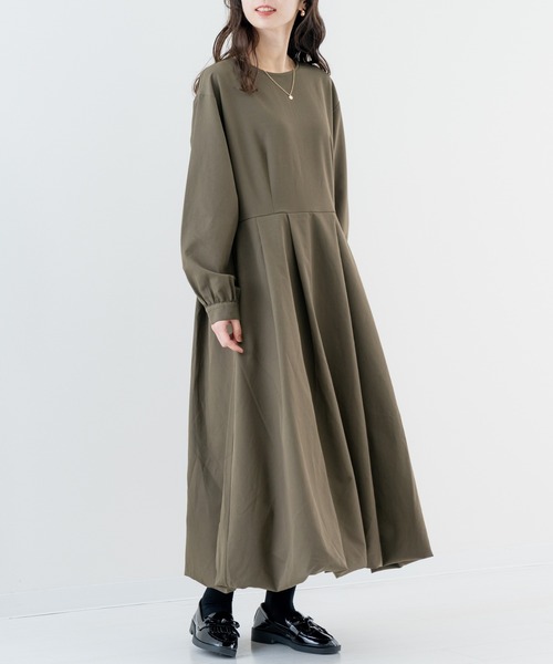 refinedworks（リファインドワークス）の「【refinedworks】 大人フェミニン な バルーンワンピース（ワンピース・レディース・カーキ/チャコールグレー・FREE）」の13枚目の写真
