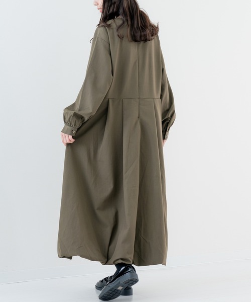 refinedworks（リファインドワークス）の「【refinedworks】 大人フェミニン な バルーンワンピース（ワンピース・レディース・カーキ/チャコールグレー・FREE）」の15枚目の写真