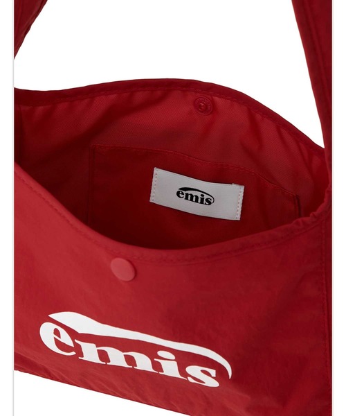 EMIS(イミス)の「NYLON MINI CROSSBODY BAG(メッセンジャーバッグ・レディース・ブラック/アイボリー/レッド・FREE)」の11枚目の写真