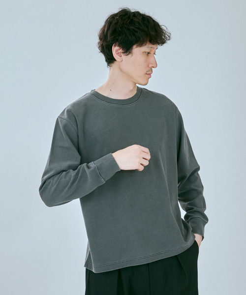 SHELTECH(シェルテック)の「SHELTECH / シェルテック 別注 ウォーム サーマル ピグメント ロンT(Tシャツ/カットソー・メンズ・ダークブルー/ブラウン系その他/ブラック系その他・MEDIUM/LARGE)」の1枚目の写真