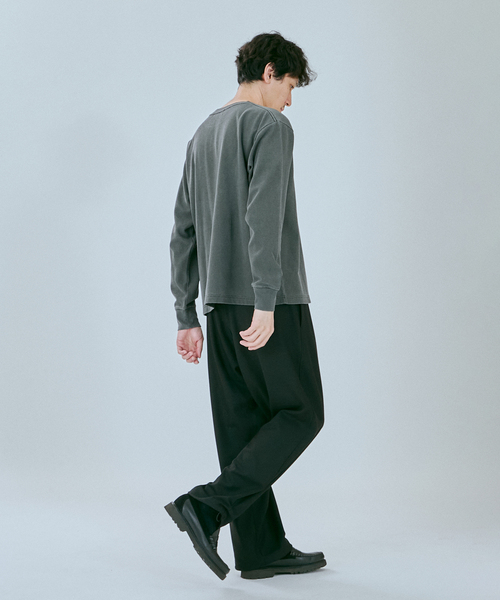 SHELTECH(シェルテック)の「SHELTECH / シェルテック 別注 ウォーム サーマル ピグメント ロンT(Tシャツ/カットソー・メンズ・ダークブルー/ブラウン系その他/ブラック系その他・MEDIUM/LARGE)」の8枚目の写真