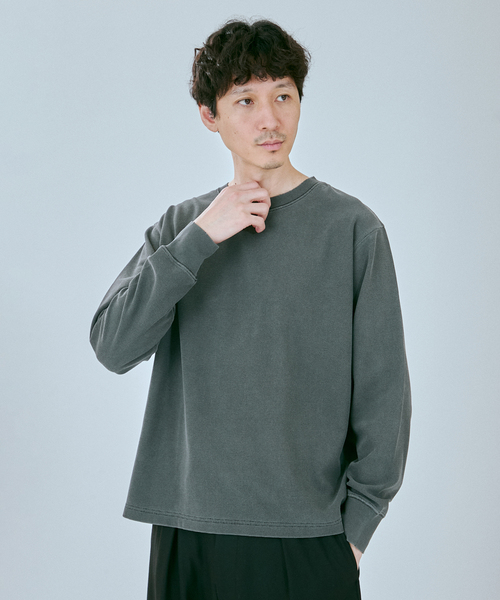 SHELTECH(シェルテック)の「SHELTECH / シェルテック 別注 ウォーム サーマル ピグメント ロンT(Tシャツ/カットソー・メンズ・ダークブルー/ブラウン系その他/ブラック系その他・MEDIUM/LARGE)」の9枚目の写真