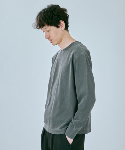 SHELTECH(シェルテック)の「SHELTECH / シェルテック 別注 ウォーム サーマル ピグメント ロンT(Tシャツ/カットソー・メンズ・ダークブルー/ブラウン系その他/ブラック系その他・MEDIUM/LARGE)」の10枚目の写真