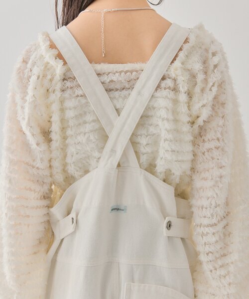 mystic（ミスティック）の「バックシャンサロペット（サロペット/オーバーオール・レディース・ブラック/オフホワイト/ホワイト・FREE）」の21枚目の写真