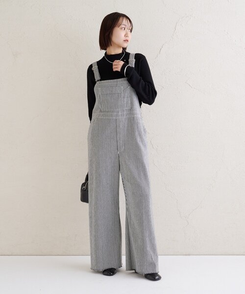 mystic（ミスティック）の「バックシャンサロペット（サロペット/オーバーオール・レディース・ブラック/オフホワイト/ホワイト・FREE）」の5枚目の写真