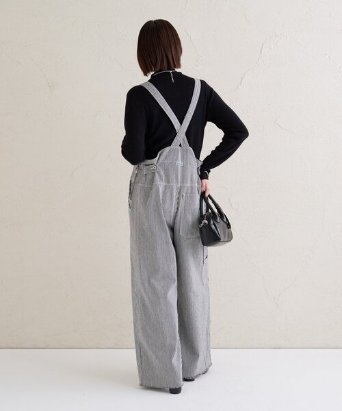 mystic（ミスティック）の「バックシャンサロペット（サロペット/オーバーオール・レディース・ブラック/オフホワイト/ホワイト・FREE）」の6枚目の写真