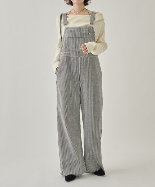 mystic（ミスティック）の「バックシャンサロペット（サロペット/オーバーオール・レディース・ブラック/オフホワイト/ホワイト・FREE）」の9枚目の写真