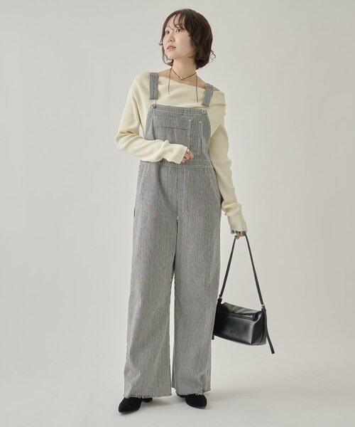 mystic（ミスティック）の「バックシャンサロペット（サロペット/オーバーオール・レディース・ブラック/オフホワイト/ホワイト・FREE）」の14枚目の写真