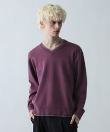 ニット/セーター（パープル/紫色系・Vネック）ファッション通販 - ZOZOTOWN
