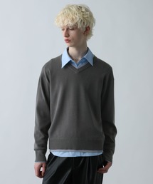 HARE（ハレ）の「レイヤードVネックニットプルオーバー(HARE)（ニット/セーター・メンズ）」