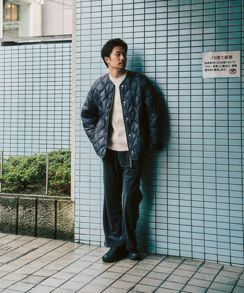 TAION(タイオン)の「TAION / タイオン M65 LINER W-ZIP SHORT DOWN JKT(ダウンジャケット/コート・メンズ・ブラック/カーキ/チャコールグレー/ベージュ・MEDIUM/LARGE/X-LARGE)」の5枚目の写真