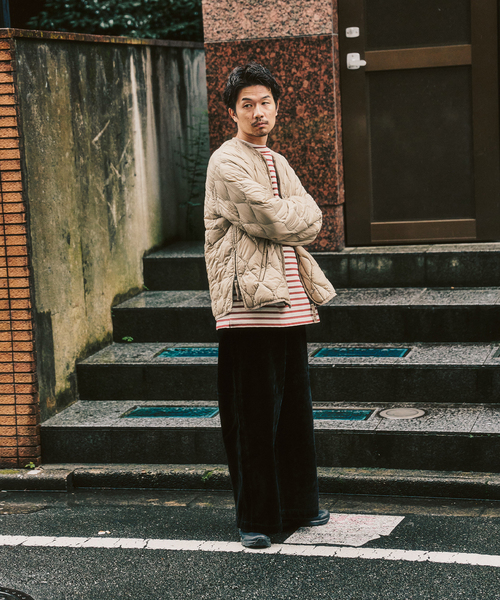 TAION(タイオン)の「TAION / タイオン M65 LINER W-ZIP SHORT DOWN JKT(ダウンジャケット/コート・メンズ・ブラック/カーキ/チャコールグレー/ベージュ・MEDIUM/LARGE/X-LARGE)」の6枚目の写真