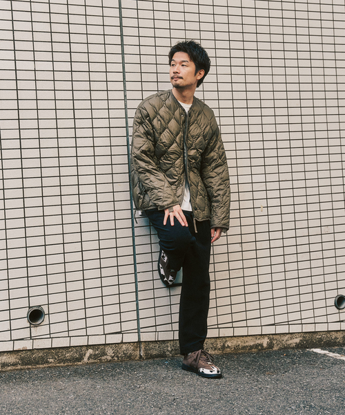 TAION(タイオン)の「TAION / タイオン M65 LINER W-ZIP SHORT DOWN JKT(ダウンジャケット/コート・メンズ・ブラック/カーキ/チャコールグレー/ベージュ・MEDIUM/LARGE/X-LARGE)」の7枚目の写真