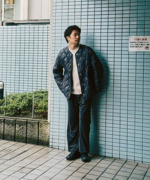 TAION(タイオン)の「TAION / タイオン M65 LINER W-ZIP SHORT DOWN JKT(ダウンジャケット/コート・メンズ・ブラック/カーキ/チャコールグレー/ベージュ・MEDIUM/LARGE/X-LARGE)」の8枚目の写真