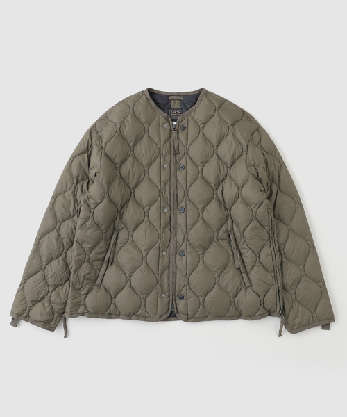 TAION(タイオン)の「TAION / タイオン M65 LINER W-ZIP SHORT DOWN JKT(ダウンジャケット/コート・メンズ・ブラック/カーキ/チャコールグレー/ベージュ・MEDIUM/LARGE/X-LARGE)」の12枚目の写真