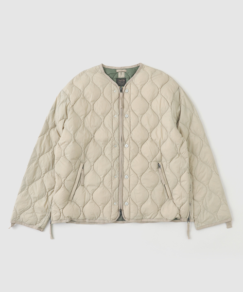 TAION(タイオン)の「TAION / タイオン M65 LINER W-ZIP SHORT DOWN JKT(ダウンジャケット/コート・メンズ・ブラック/カーキ/チャコールグレー/ベージュ・MEDIUM/LARGE/X-LARGE)」の13枚目の写真