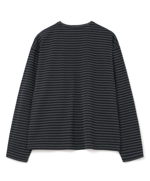 Millo Archive（ミロ アーカイブ）の「スラッシュストライプロングスリーブ[ヴィンテージネイビー]（Tシャツ/カットソー・メンズ・その他・MEDIUM/LARGE/X-LARGE）」の6枚目の写真