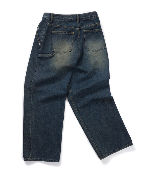 GAKKAI UNIONS（ガッカイユニオンズ）の「ワンタックハンマー ワイドデニムパンツ ヴィンテージブルー（デニムパンツ・レディース・その他・SMALL/MEDIUM/LARGE）」の9枚目の写真