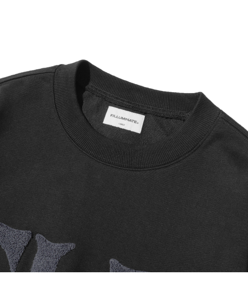 F.ILLUMINATE(フィルミネイト)の「FLM ブークルロゴスウェットシャツ-ブラック(スウェット・レディース・その他・SMALL/MEDIUM/LARGE)」の7枚目の写真