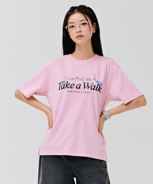 CHASECULT（チェイスカルト）の「共用キャラクターグラフィック半袖Tシャツ-DCRU5845E0P（Tシャツ/カットソー・メンズ・PINK・90/100/95/105）」の3枚目の写真