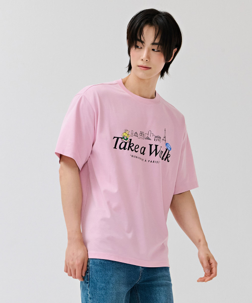 CHASECULT（チェイスカルト）の「共用キャラクターグラフィック半袖Tシャツ-DCRU5845E0P（Tシャツ/カットソー・メンズ・PINK・90/100/95/105）」の5枚目の写真