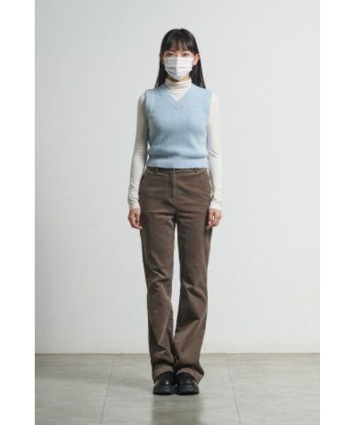 MUSINSA STANDARD WOMAN（ムシンサスタンダードウーマン）の「ウィメンズスリムクロップタートルネック長袖Tシャツ[クリーム]（Tシャツ/カットソー・レディース・その他・SMALL/MEDIUM/LARGE/X-SMALL）」の17枚目の写真