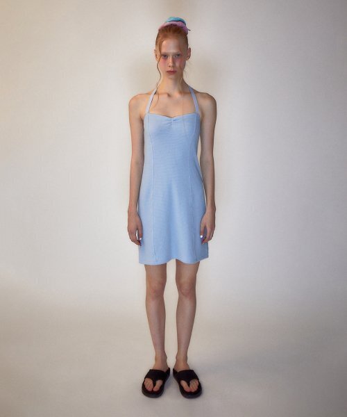 Rest&Recreation（レストアンドレクリエーション）の「RR HALTER NECK MINI DRESS SKYBLUE（ワンピース・レディース・その他・SMALL）」の2枚目の写真