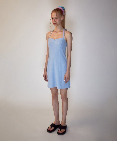 Rest&Recreation（レストアンドレクリエーション）の「RR HALTER NECK MINI DRESS SKYBLUE（ワンピース・レディース・その他・SMALL）」の3枚目の写真