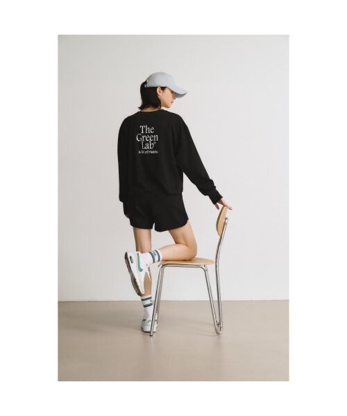 THE GREEN LAB（ザグリーンラボ）の「エッセンシャルクロップ長袖Tシャツ[ブラック]（Tシャツ/カットソー・レディース・その他・FREE）」の5枚目の写真