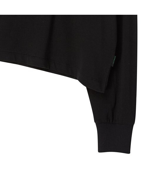 THE GREEN LAB（ザグリーンラボ）の「エッセンシャルクロップ長袖Tシャツ[ブラック]（Tシャツ/カットソー・レディース・その他・FREE）」の10枚目の写真