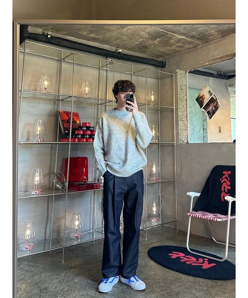 XERO（ゼロ）の「Clean Deep One Tuck Denim Pants [Indigo]（デニムパンツ・メンズ・その他・MEDIUM/SMALL/X-LARGE/LARGE）」の9枚目の写真
