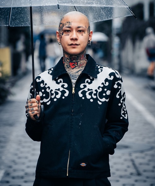 Dickies（ディッキーズ）の「Dickies/ディッキーズ MS X INS  WAVE PRINT JK ジャケット 81560300（その他アウター・メンズ・ストーン/ブラック・L/M/XL）」の7枚目の写真