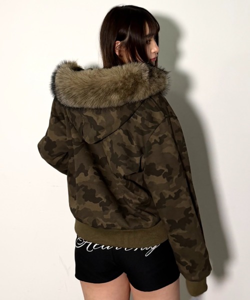 .KOM(ドットコム)の「A'GEM/9 × .kom 『.kom/ドットケーオーエム』Y2K カモフラファーフーディージャケット(その他アウター・レディース・カモフラージュ・FREE)」の8枚目の写真