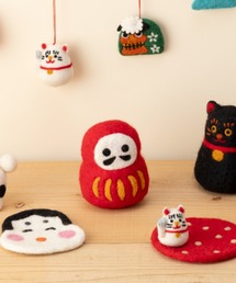 MARK'S（マークス）の「ネパールから届いたエシカルなフェルトこもの フェルトマスコット 日本モチーフ マークス（インテリア雑貨）」