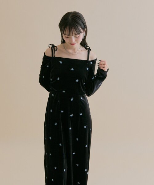 mystic（ミスティック）の「[森川企画]花柄ベロアワンピース（ワンピース・レディース・ピンク・2/1）」の13枚目の写真