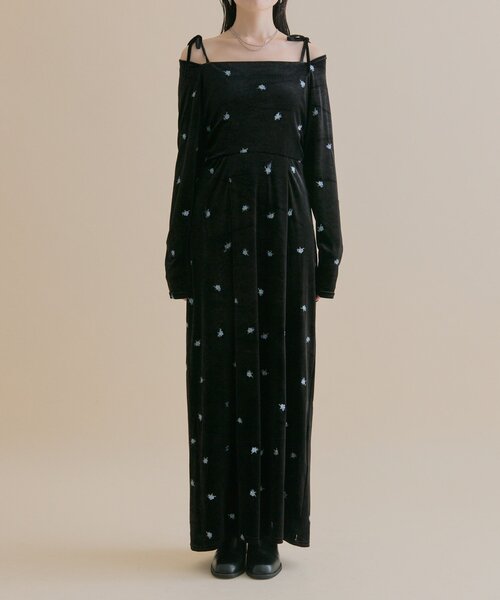 mystic（ミスティック）の「[森川企画]花柄ベロアワンピース（ワンピース・レディース・ピンク・2/1）」の15枚目の写真